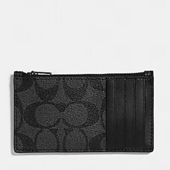 Coach Men Limited Edition Pac Man Zip Card Wallet Case - Picture 2 of 12